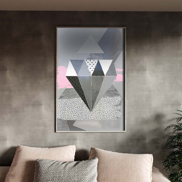 Quadro Decorativo Tela Canvas Abstrato Conceito Padrões Em Mo