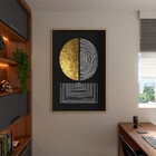 Quadro Decorativo Tela Canvas Abstrato Conceito Sinfonia De L