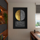 Quadro Decorativo Tela Canvas Abstrato Conceito Sinfonia De L