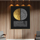 Quadro Decorativo Tela Canvas Abstrato Conceito Sinfonia De L