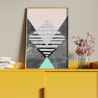 Quadro Decorativo Tela Canvas Abstrato Conceito Tramas Geomét