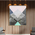 Quadro Decorativo Tela Canvas Abstrato Conceito Tramas Geomét