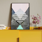 Quadro Decorativo Tela Canvas Abstrato Conceito Tramas Geomét