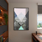 Quadro Decorativo Tela Canvas Abstrato Conceito Tramas Geomét