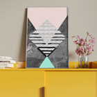 Quadro Decorativo Tela Canvas Abstrato Conceito Tramas Geomét