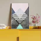 Quadro Decorativo Tela Canvas Abstrato Conceito Tramas Geomét