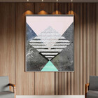 Quadro Decorativo Tela Canvas Abstrato Conceito Tramas Geomét