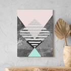 Quadro Decorativo Tela Canvas Abstrato Conceito Tramas Geomét