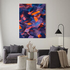 Quadro Decorativo Tela Canvas Abstrato Confete - 200x120 Cm