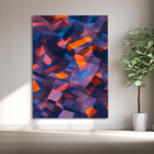 Quadro Decorativo Tela Canvas Abstrato Confete - 200x120 Cm
