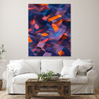 Quadro Decorativo Tela Canvas Abstrato Confete - 200x120 Cm