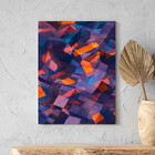 Quadro Decorativo Tela Canvas Abstrato Confete - 90x60 Cm
