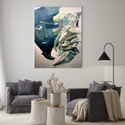 Quadro Decorativo Tela Canvas Abstrato Cubism - 180x100 Cm