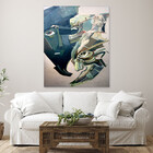 Quadro Decorativo Tela Canvas Abstrato Cubism - 180x135 Cm