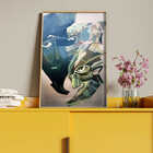 Quadro Decorativo Tela Canvas Abstrato Cubism Com Moldura E V