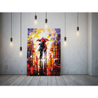 Quadro Decorativo Tela Canvas Abstrato Dias De Chuva - 120x60