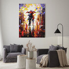 Quadro Decorativo Tela Canvas Abstrato Dias De Chuva - 180x10