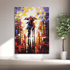 Quadro Decorativo Tela Canvas Abstrato Dias De Chuva - 200x12