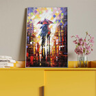 Quadro Decorativo Tela Canvas Abstrato Dias De Chuva Com Mold