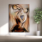 Quadro Decorativo Tela Canvas Abstrato Discóbolo - 150x100 Cm