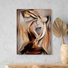 Quadro Decorativo Tela Canvas Abstrato Discóbolo - 200x120 Cm