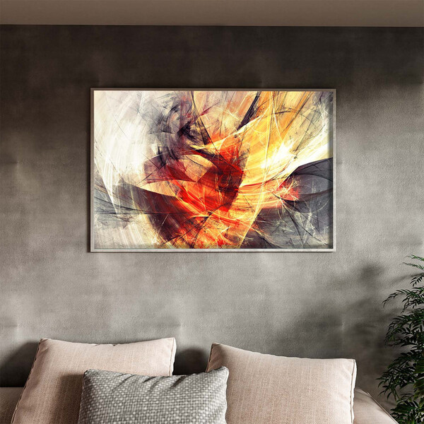 Quadro Decorativo Tela Canvas Abstrato Dynamic Curves Com Mol