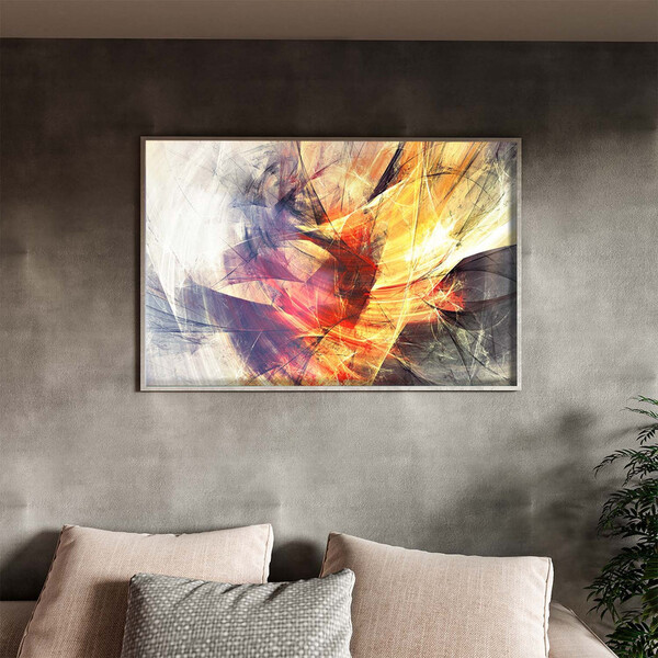 Quadro Decorativo Tela Canvas Abstrato Dynamic Curves Com Mol