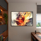 Quadro Decorativo Tela Canvas Abstrato Dynamic Curves Com Mol