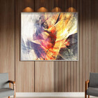 Quadro Decorativo Tela Canvas Abstrato Dynamic Curves Com Mol