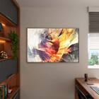 Quadro Decorativo Tela Canvas Abstrato Dynamic Curves Com Mol