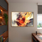 Quadro Decorativo Tela Canvas Abstrato Dynamic Curves Com Mol