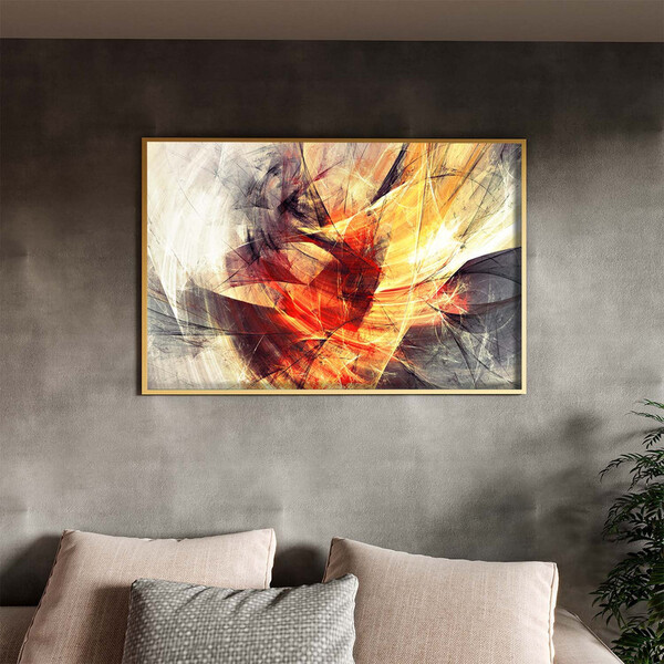 Quadro Decorativo Tela Canvas Abstrato Dynamic Curves Com Mol