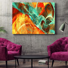 Quadro Decorativo Tela Canvas Abstrato Elementais - 100x70 Cm