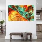 Quadro Decorativo Tela Canvas Abstrato Elementais - 120x60 Cm