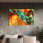 Quadro Decorativo Tela Canvas Abstrato Elementais Com Muldura