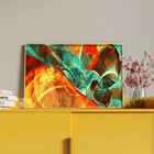 Quadro Decorativo Tela Canvas Abstrato Elementais Com Muldura