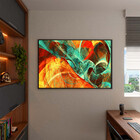 Quadro Decorativo Tela Canvas Abstrato Elementais Com Muldura