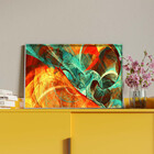 Quadro Decorativo Tela Canvas Abstrato Elementais Com Muldura