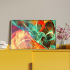 Quadro Decorativo Tela Canvas Abstrato Elementais Com Muldura