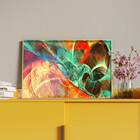 Quadro Decorativo Tela Canvas Abstrato Elementais Com Muldura