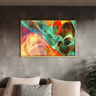 Quadro Decorativo Tela Canvas Abstrato Elementais Com Muldura