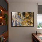 Quadro Decorativo Tela Canvas Abstrato Eletric Discharge Com