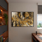 Quadro Decorativo Tela Canvas Abstrato Eletric Discharge Com