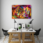 Quadro Decorativo Tela Canvas Abstrato Persona - 100x70 Cm