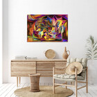 Quadro Decorativo Tela Canvas Abstrato Persona - 150x80 Cm