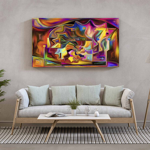 Quadro Decorativo Tela Canvas Abstrato Persona - 180x120 Cm