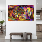 Quadro Decorativo Tela Canvas Abstrato Persona - 200x100 Cm