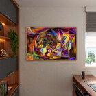 Quadro Decorativo Tela Canvas Abstrato Persona Com Moldura Do