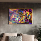 Quadro Decorativo Tela Canvas Abstrato Persona Com Moldura E