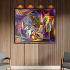 Quadro Decorativo Tela Canvas Abstrato Persona Com Moldura E